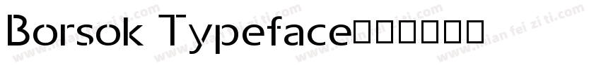 Borsok Typeface字体转换